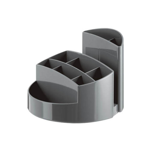 4012473990982 - Han Schreibtischköcher Rondo 9 Fächer Gummifüße Briefschlitz dunkelgra