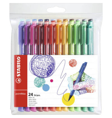 24 pointMax Filzstift farbsortiert 488/24-01 24 pointMax Filzstift farbsortiert 488/24-01