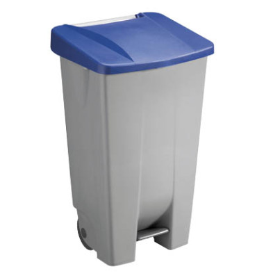 Mülleimer 120,0 l grau, blau H24055-34