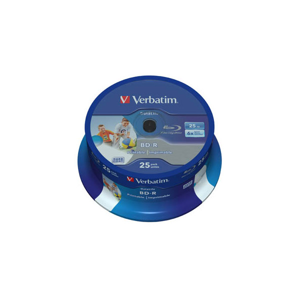 0023942438113 - 43811 DVD Blu-ray 12cm 1x25 Verbatim BD-R Blu-Ray 25GB 6x Speed DL Wide Printable CB 43811 0023942438113 0023942438113 - 43811 DVD Blu-ray 12cm 1x25 Verbatim BD-R Blu-Ray 25GB 6x Speed DL Wide Printable CB 43811 0023942438113