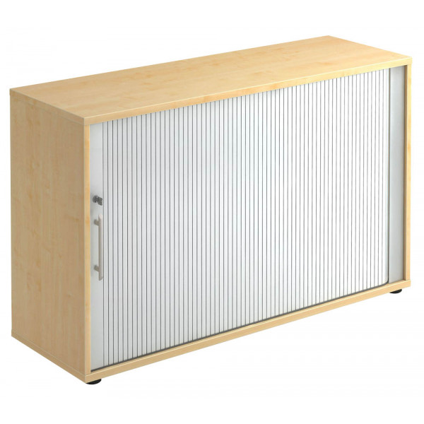 4032062151082 - Aktenschrank BETA V1732S 3 S RE Kunststoff Holz abschließbar 2 OH 120 x 748 x 40 cm silber ahorn 4032062151082 Hammerbacher