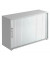 Aktenschrank BETA V1732S/5/S/RE, Kunststoff/Holz abschließbar, 2 OH, 120 x 74,8 x 40 cm, silber/lichtgrau