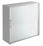 Aktenschrank Haziender V1733S/5/S/RE, abschlie&szlig;bar, 3 OH, grau/silber, 120x110x40cm (BxHxT)