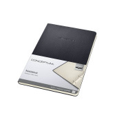 Notizblock CO802 Conceptum, kariert / k.A, A5, 80g, schwarz, 60 Blatt