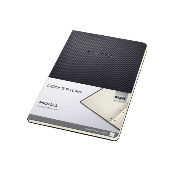 4004360831263 - Notizblock CO803 Conceptum liniert A5 80g schwarz 60 Blatt 4004360831263 Sigel