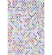 Geschenkpapier COLORADO 504490, Rauten, 50cm x 20m, weiß/grün/lila/blau/grau