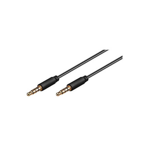 4040849638244 - 63824 - 35 mm Klinke-Kabel 4-pol schwarz 050 m (63824) - Goobay 4040849638244 - 63824 - 35 mm Klinke-Kabel 4-pol schwarz 050 m (63824) - Goobay