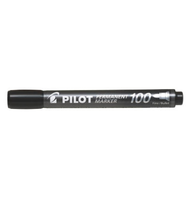 Permanentmarker 100, 4010001, schwarz, 1mm Rundspitze