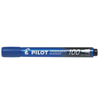 Permanentmarker 100, SCA-100-L 4010003, blau, 1mm Rundspitze