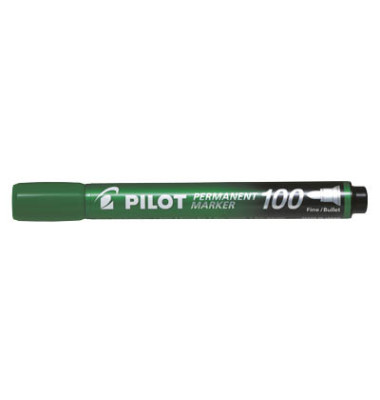 Permanentmarker 100, SCA-100-G 4010004, grün, 1mm Rundspitze