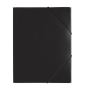 Eckspannmappe Lucy Trend 21613-01, A4 schwarz Polypropylen (PP) 80g, f&uuml;r ca. 250 Blatt, mit 3 Einschlagklappen