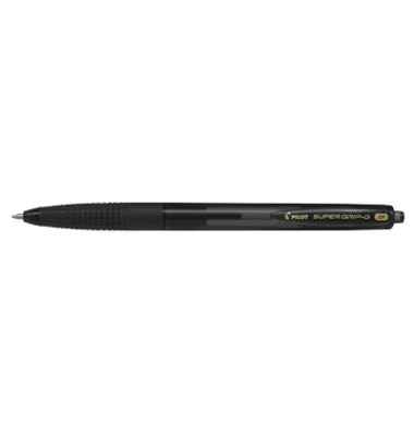 Kugelschreiber SUPER GRIP G BPGG-8R-M-BB, schwarz, 0,4mm, nachf&uuml;llbar