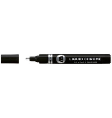 Lackmarker LIQUID CHROME, MO703103, Stift, chrom, 4mm Rundspitze Lackmarker LIQUID CHROME, MO703103, Stift, chrom, 4mm Rundspitze