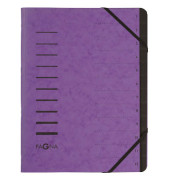 Ordnungsmappe 12 Fächer violett 40059-10