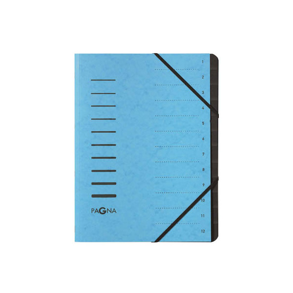 4013951014312 - Ordnungsmappe 40059-18 1-12 hellblau A4 12 Fächer 4013951014312 Pagna