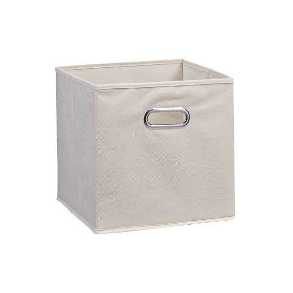 4003368141114 - Vlies Aufbewahrungsbox Faltbare Box mit metallverstärkten Griffen an Vorder- und Rückseite Farbe Beige 4003368141114 - Vlies Aufbewahrungsbox Faltbare Box mit metallverstärkten Griffen an Vorder- und Rückseite Farbe Beige