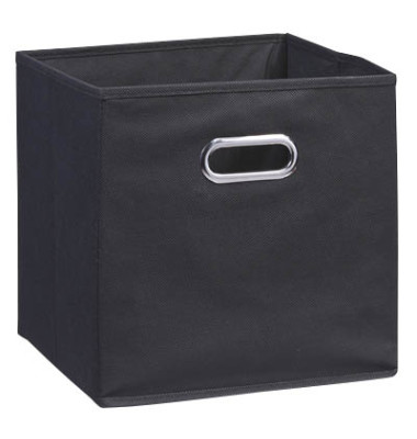 Aufbewahrungsbox 14113, 30 Liter, für A4, außen 320x320x320mm, Stoff schwarz