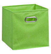 Aufbewahrungsbox 14114, 30 Liter, für A4, außen 320x320x320mm, Stoff grün
