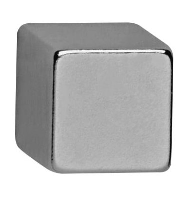 Neodym-Haftmagnete 6169296 Würfel 10x10mm (BxL) silber 3500g Haftkraft