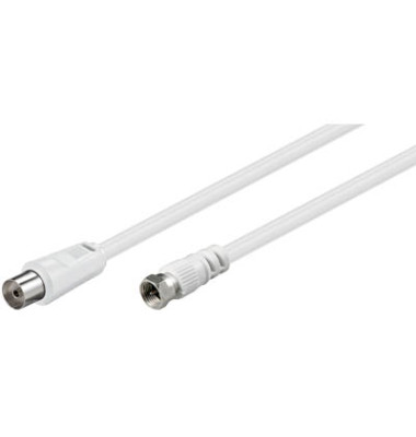 SAT-Kabel 11829, wei&szlig;, 1,5m