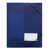 Eckspannmappe 999109646, A4 blau Polypropylen (PP), mit 3 Einschlagklappen