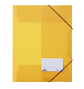 Eckspannmappe 999109647, A4 gelb Polypropylen (PP), mit 3 Einschlagklappen