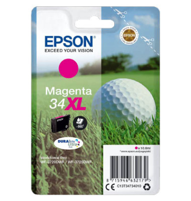 Druckerpatrone 34XL / T3473XL C13T34734010 (34XL), magenta, ca. 950 Seiten