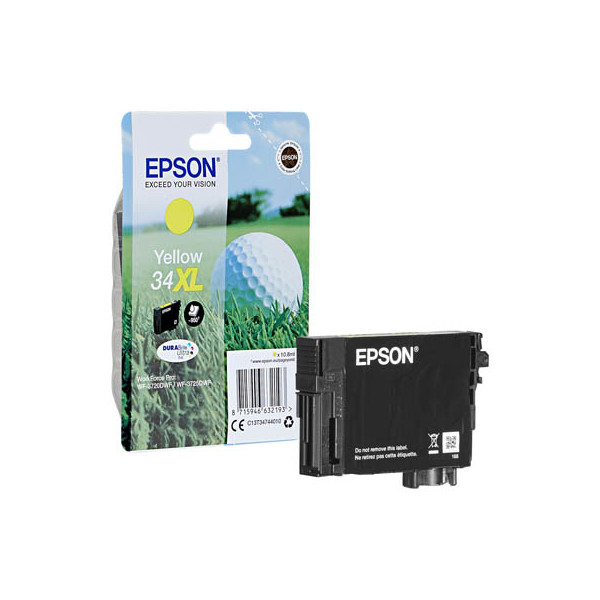 8715946632193 - 34XL Original Druckerpatrone Gelb hohe Kapazität T3474 (C13T34744010) - Epson