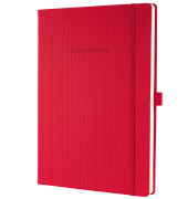 Notizbuch CO645, Conceptum, rot, A4, liniert, 80g, 97 Blatt / 194 Seiten