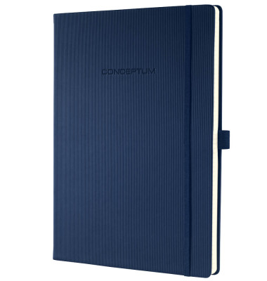 Notizbuch CO647, Conceptum, blau, A4, liniert, 80g, 97 Blatt / 194 Seiten