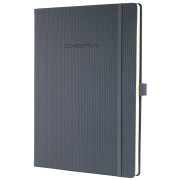 Notizbuch CO649, Conceptum, grau, A4, liniert, 80g, 97 Blatt / 194 Seiten