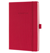 Notizbuch CO654, Conceptum, rot, A5, kariert, 80g, 97 Blatt / 194 Seiten