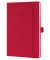 Notizbuch CO654, Conceptum, rot, A5, kariert, 80g, 97 Blatt / 194 Seiten