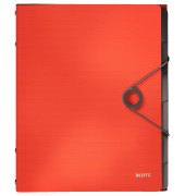 Ordnungsmappe Solid 4569-10-20, 6-teilig blanko, rot, A4, 6 F&auml;cher