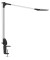 LED-Schreibtischlampe MAULoptimus, silber/schwarz, mit Klemmfuß, dimmbar