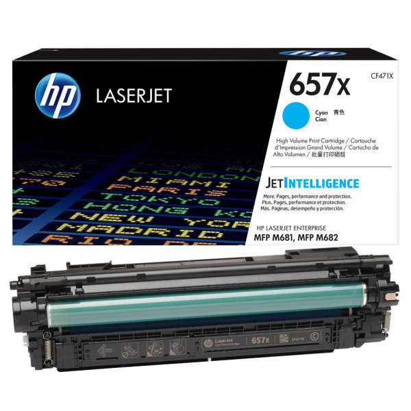 0889894325501 - 657X - Hohe Ergiebigkeit - Cyan - original - LaserJet - Tonerpatrone (CF471X)
