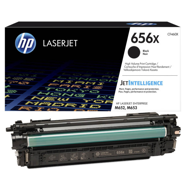 0889894325457 - 656X - Hohe Ergiebigkeit - Schwarz - original - LaserJet - Tonerpatrone (CF460X) - für Color LaserJet Enterprise M652dn M652n M653dh M653dn M653x