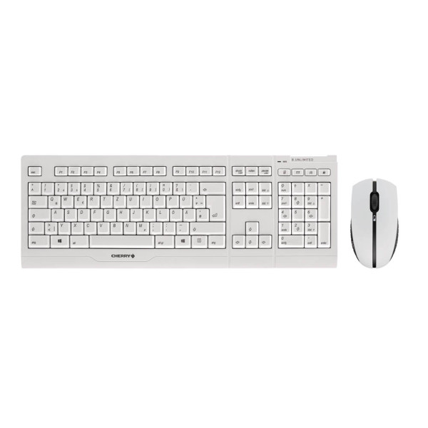4025112086724 - JD-0410DE-0 Tastaturen PC -kabellos- BUnlimited 30 Desktop Keyboard und Mouse Weiß-Grau JD-0410DE-0 4025112086724
