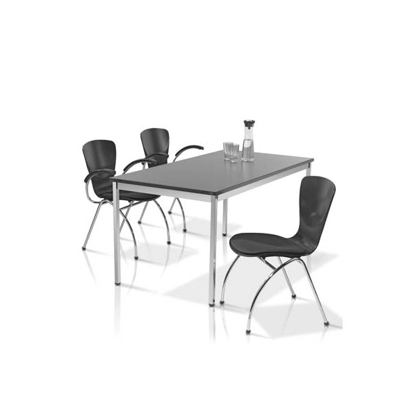 3700245513842 - SODEMATUB Mehrzwecktisch esche-schwarz rechteckig Vierkantrohr chrom 1200 x 800 x 740 cm 3700245513842 - SODEMATUB Mehrzwecktisch esche-schwarz rechteckig Vierkantrohr chrom 1200 x 800 x 740 cm
