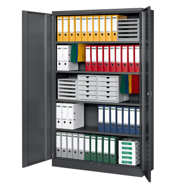 4260090172780 - Aktenschrank 111153 Stahl abschließbar 5 OH 120 x 195 x 42 cm anthrazit 4260090172780 Gürkan 4260090172780 - Aktenschrank 111153 Stahl abschließbar 5 OH 120 x 195 x 42 cm anthrazit 4260090172780 Gürkan