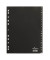 Kunststoffregister 616801, A bis Z, A4, 120µm, schwarze Taben, 20-teilig