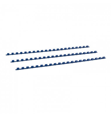 Plastikbinderücken BRP080-BL blau US-Teilung 21 Ringe auf A4 45 Blatt 8mm