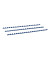 Plastikbinderücken BRP080-BL blau US-Teilung 21 Ringe auf A4 45 Blatt 8mm 100 Stück