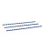 Plastikbinderücken BRP080-BL blau US-Teilung 21 Ringe auf A4 45 Blatt 8mm