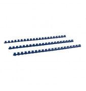 Plastikbinderücken BRP120-BL blau US-Teilung 21 Ringe auf A4 85 Blatt 12mm