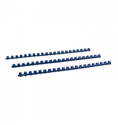 Plastikbinderücken BRP120-BL blau US-Teilung 21 Ringe auf A4 85 Blatt 12mm
