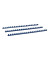 Plastikbinderücken BRP120-BL blau US-Teilung 21 Ringe auf A4 85 Blatt 12mm 100 Stück