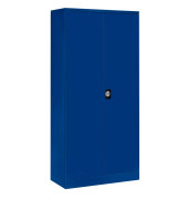Aktenschrank 109923, Stahl abschließbar, 5 OH, 92 x 195 x 42 cm, blau