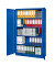 Aktenschrank 111155, Stahl abschließbar, 5 OH, 120 x 195 x 42 cm, blau