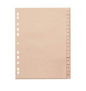 Kartonregister 846110-1110-81, 1 bis 10, A4, 110 g/m², chamois Taben, 10-teilig